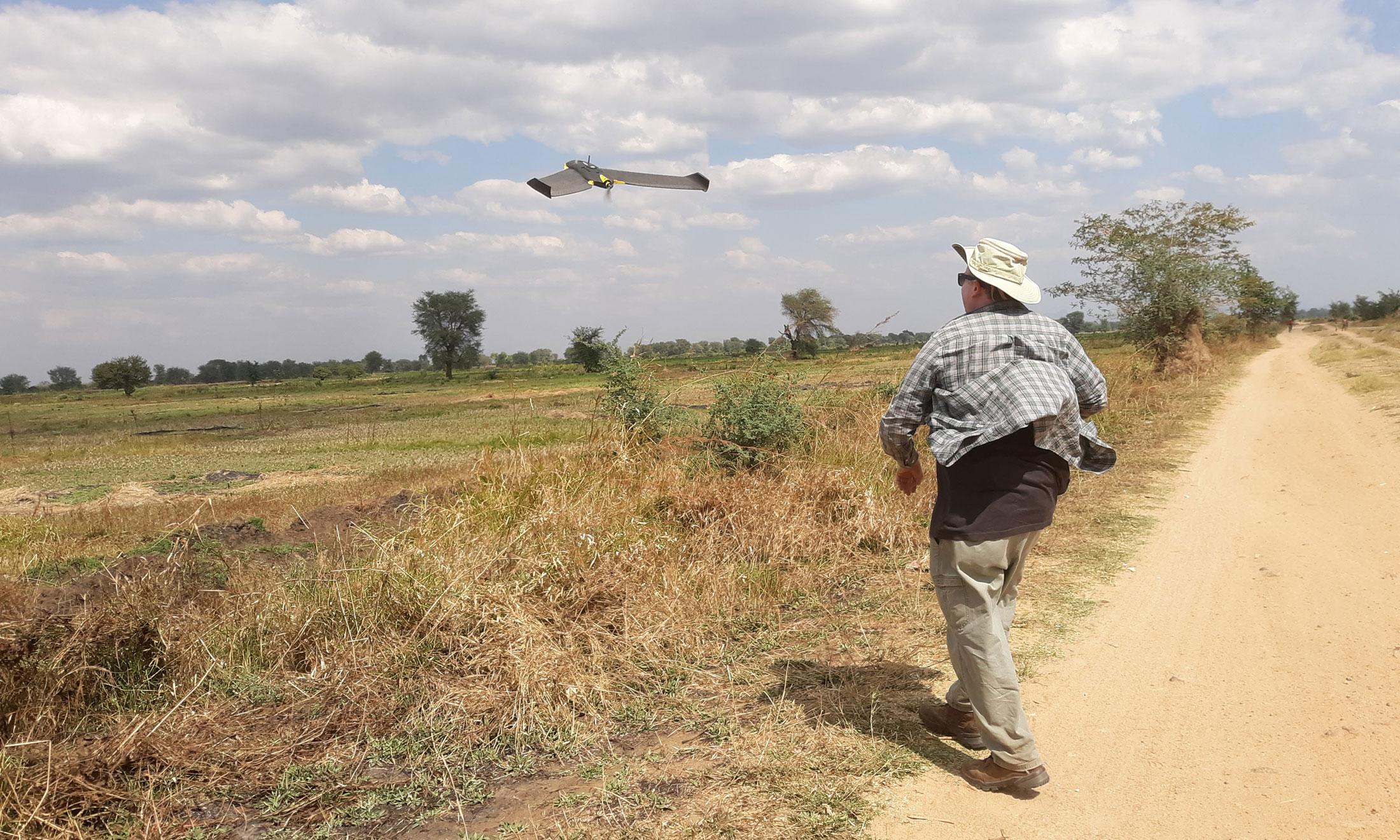 Jon Carroll flying drone